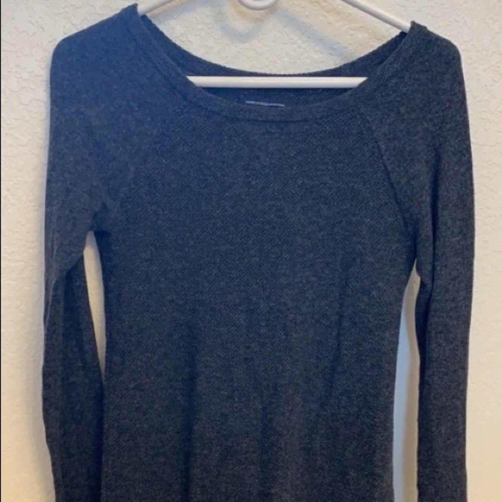 Charcoal Grey American eagle sweater.